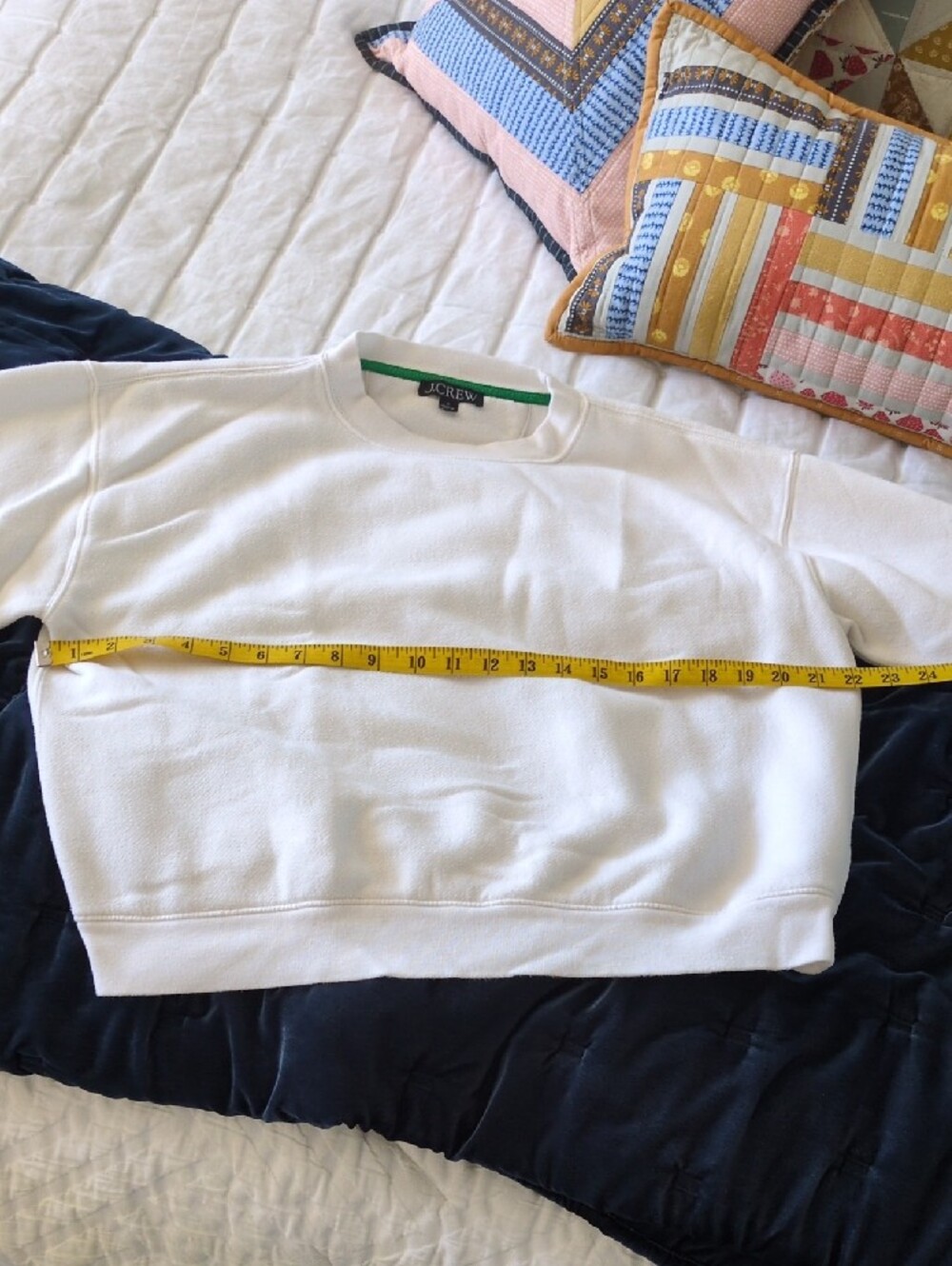 J. Crew White Crewneck Sweatshirt, Small - Picture 8 of 15